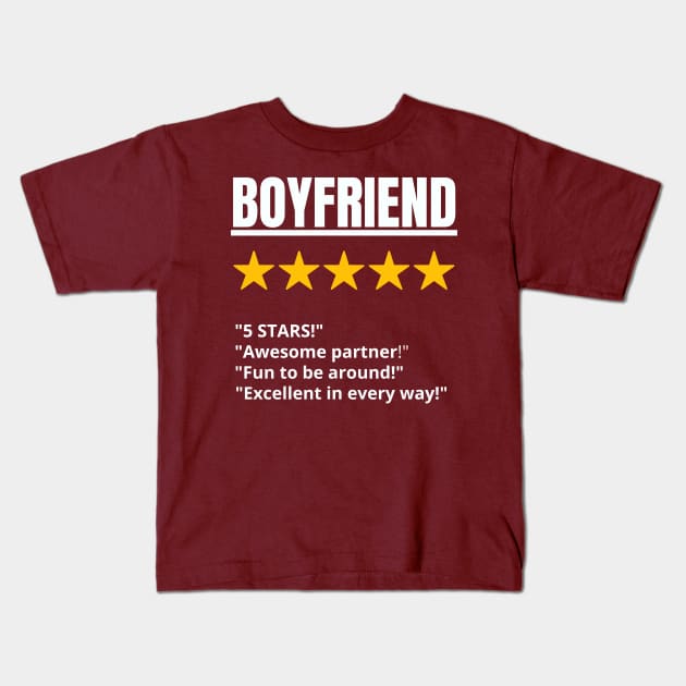 boyfriend gift 5 star Kids T-Shirt by Bless It All Tees